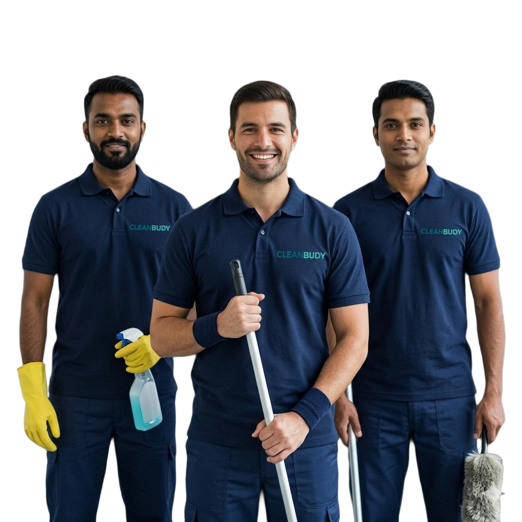 Cleanbudy team providing professional cleaning services in Kochi